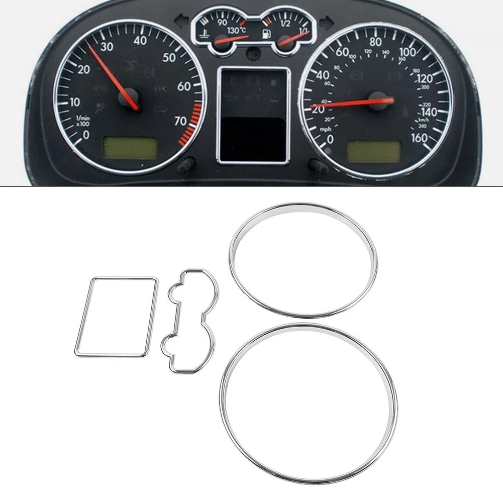 Speedometer Gauge Dial Rings Trim for VW Golf MK4, Passat B5, Jetta 4