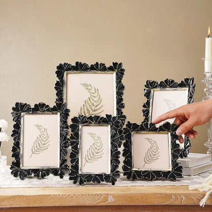 Black Gold Vintage Frame Resin for Wedding Home Photo Use