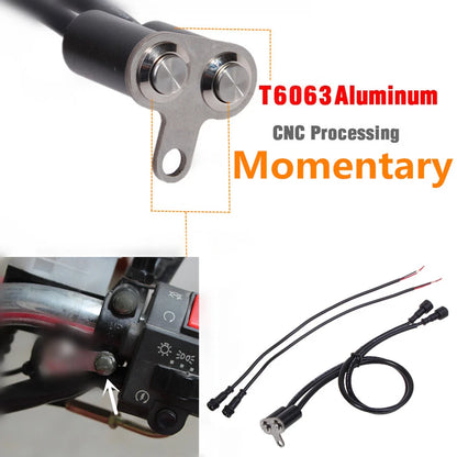 CNC Dual Momentary Push Button Switch for Motorcycle (LED)