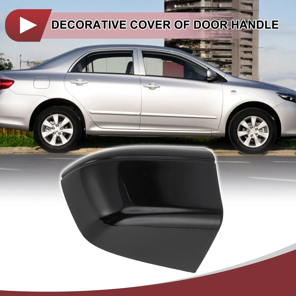 Rear Right Door Handle for Honda Accord MK10 (2018–2020) Black ABS