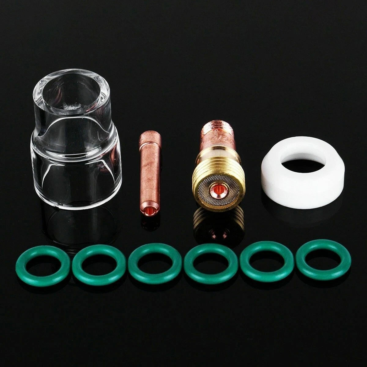 10PC Gas Lens #12 Cup for WP-17/18/26 Tig Welding Torch (2.4mm, 3/32)