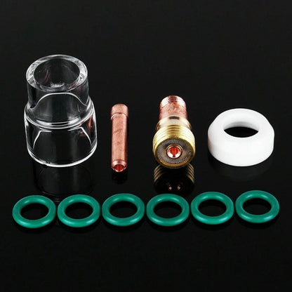 10PC Gas Lens #12 Cup for WP-17/18/26 Tig Welding Torch (2.4mm, 3/32)