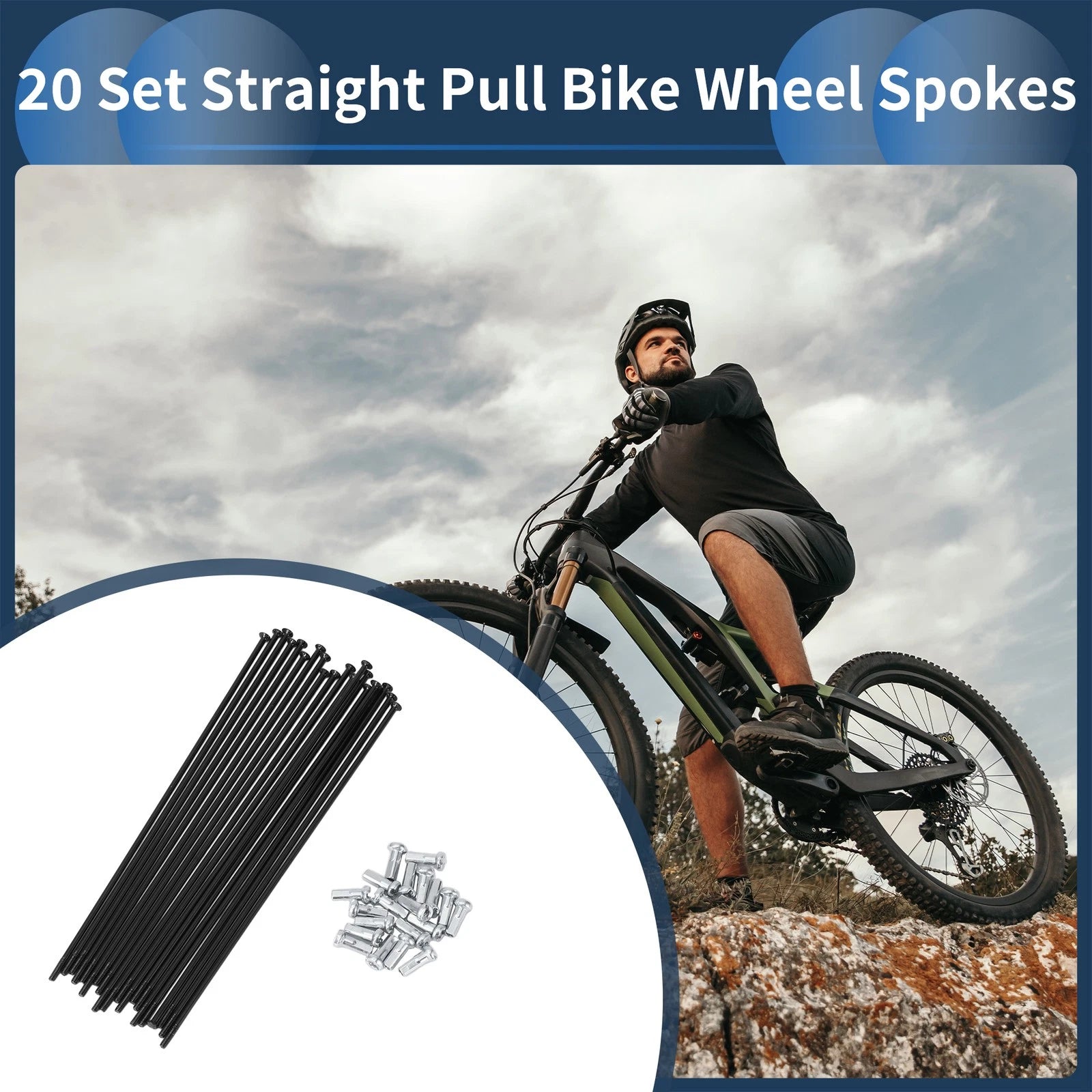Bicycle Spokes 14G Straight Pull 139mm for 20 Inch Wheel Set (2000–2000)