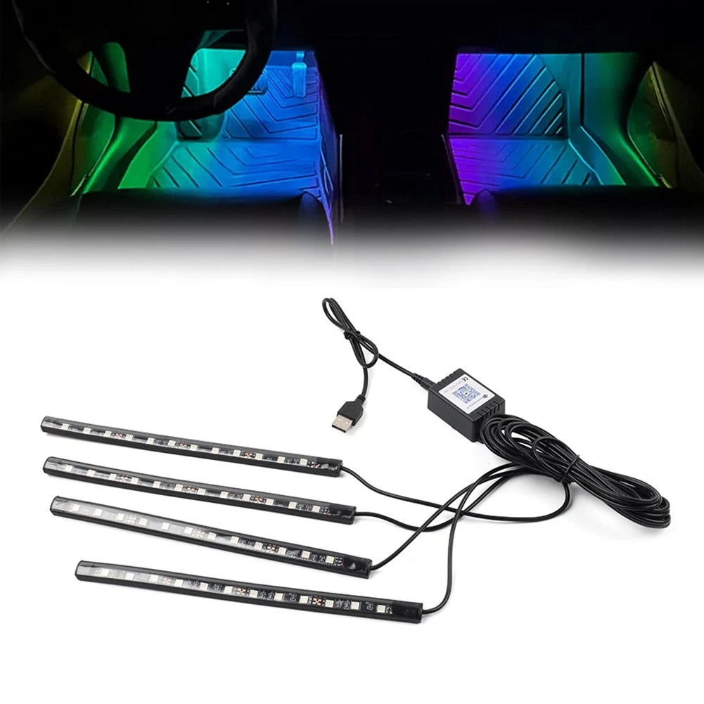 RGBMusic Voice Control Floor Atmosphere Light Decorative Foot Lamp