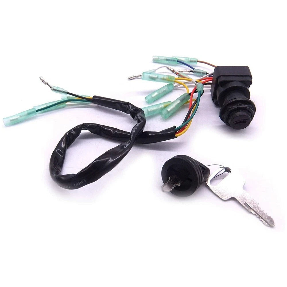Ignition Switch Key Assembly for Yamaha Outboard Motor Control Box (703-82510-40)