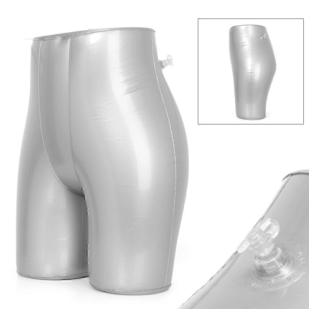 2X Women Underwear Swimsuit Mannequin Torso Display Silver Inflatable