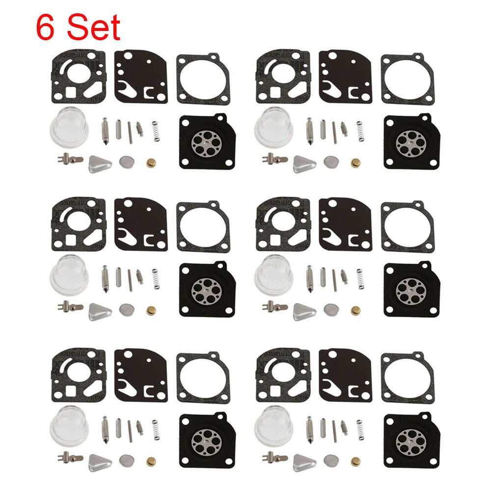 Set of 6 Carburetor Gasket Kits RB-47 for Zama C1Q C1U Poulan Craftsman