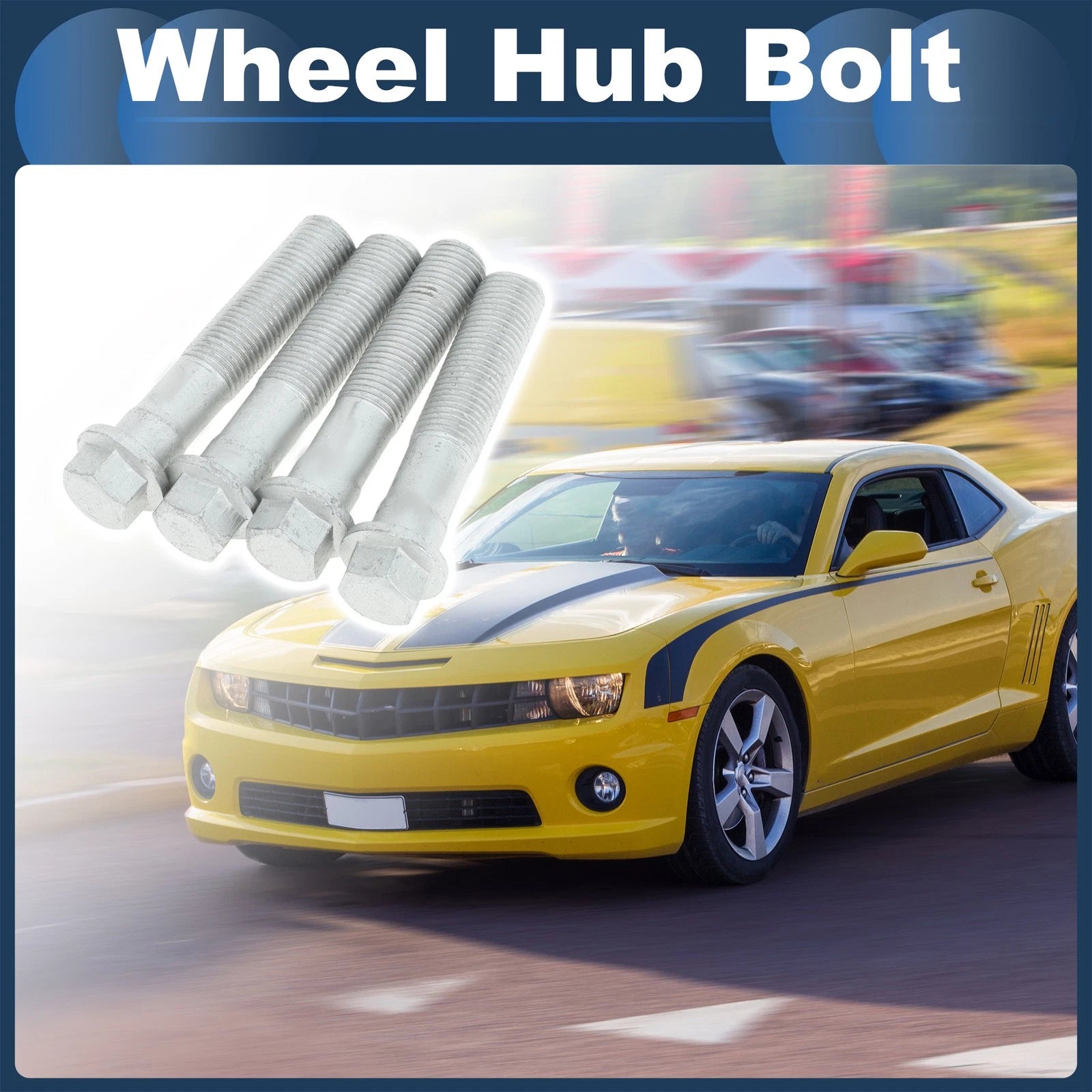 Wheel Hub Bolt Replacement Set for Cadillac DeVille (2000–2005) Silver Tone
