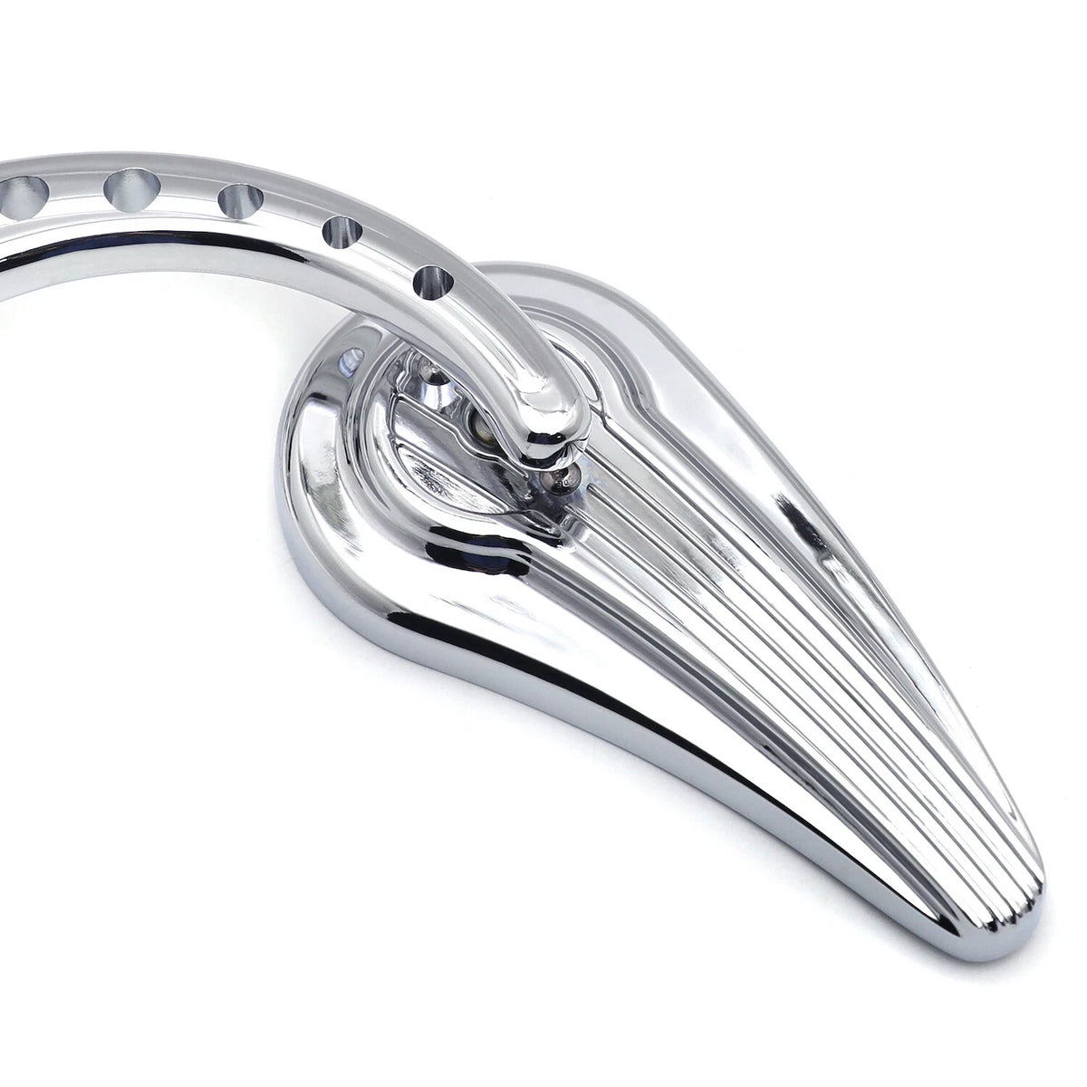 Chrome Raindrop Side Mirrors for Harley Touring Street Glide Road Glide (2014–2023)