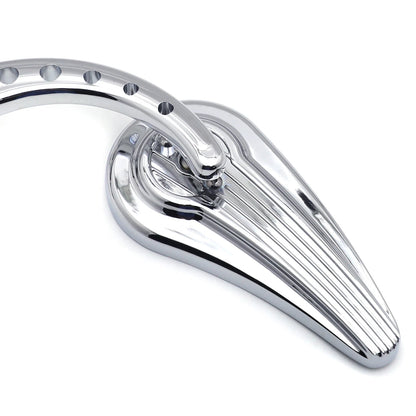 Chrome Raindrop Side Mirrors for Harley Touring Street Glide Road Glide (2014–2023)