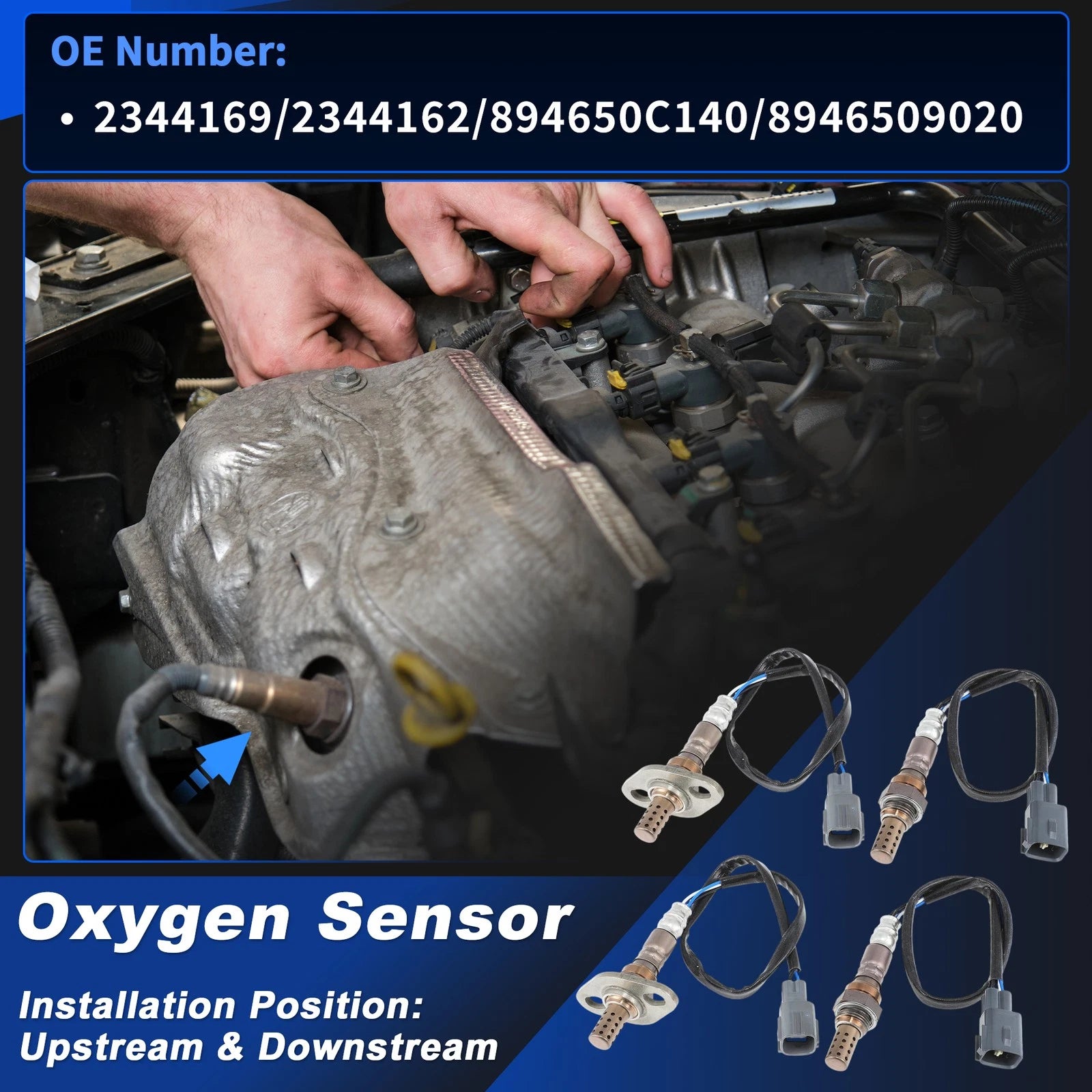 Upstream and Downstream Oxygen Sensor for Toyota Tundra 4WD (2000–2002)