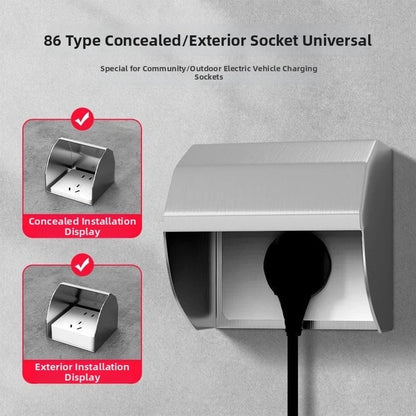 Weatherproof Outdoor Socket Cover for Improved Drainage
