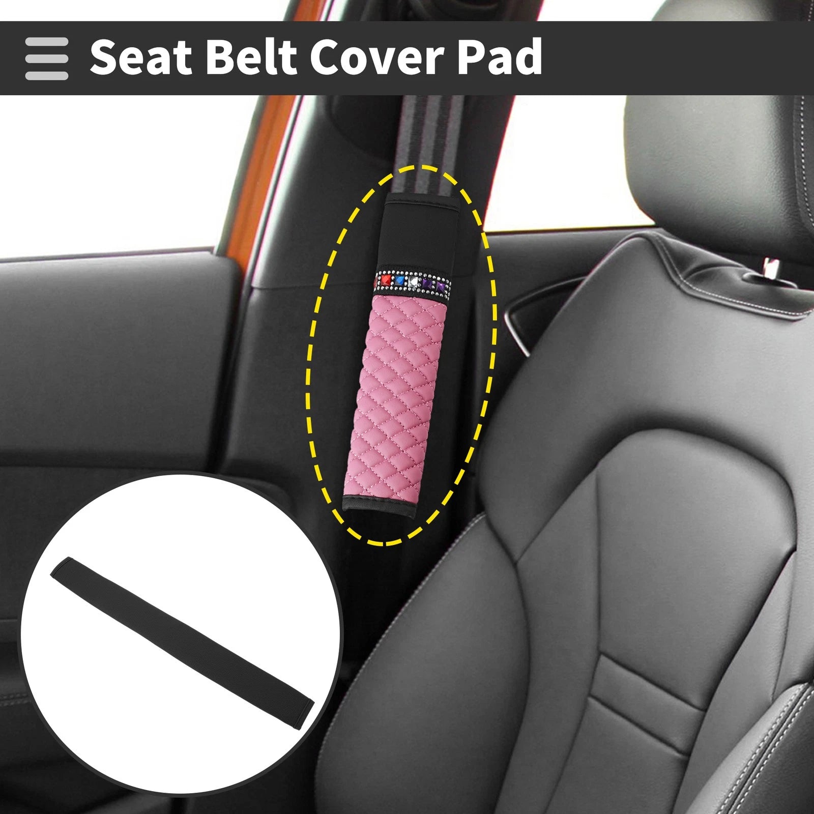 Seat Belt Cover Pad for Pana Leather (1 Pcs)