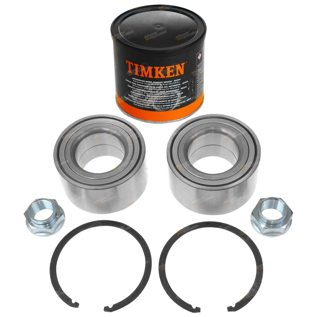 2X Front Wheel Bearing Kits + Grease for Mazda 6 GG (2006–2007)