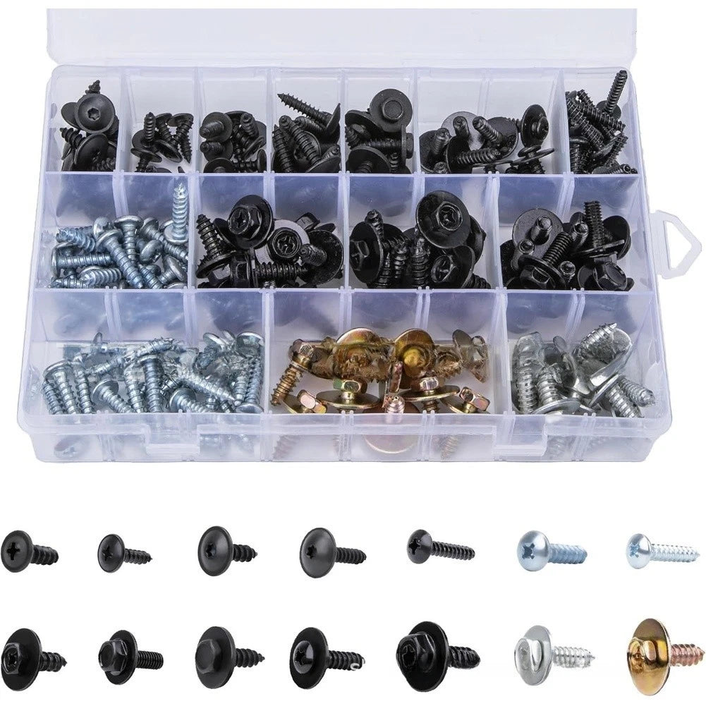 160PCS Bumper Hood Retainer Clip Kit for Universal Applications