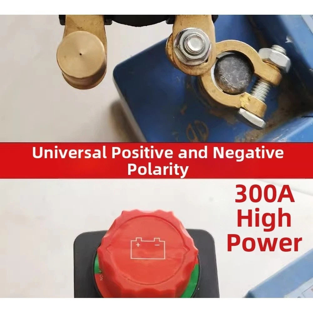 300A Rotate Disconnect Switch for Car Battery 12V 24V System