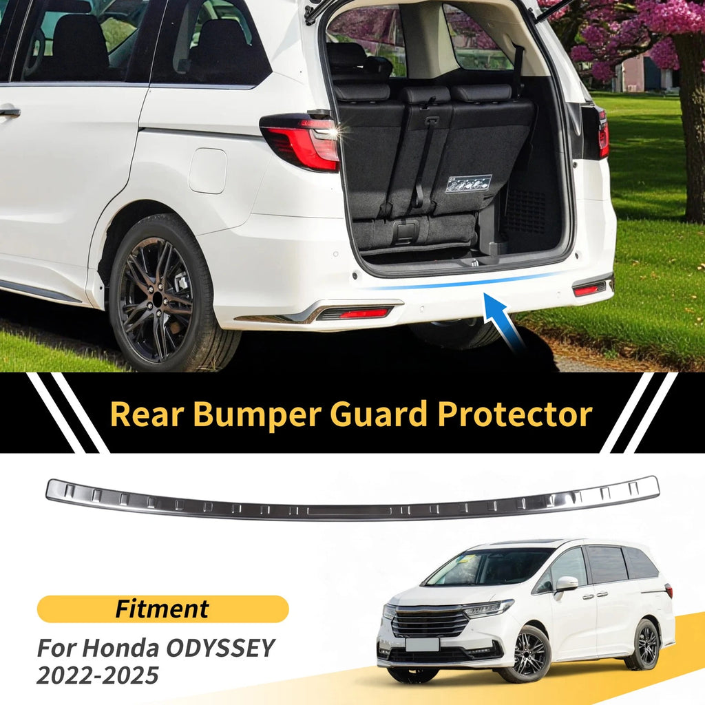 Rear Bumper Topper for Honda Odyssey 2022–2025 Silver Tone Replacement