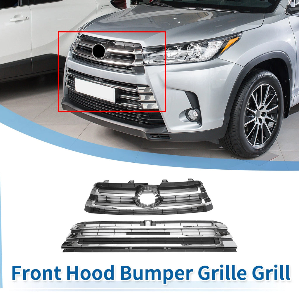 Front Hood Bumper Grille for Toyota Corolla 2020–2022 Black