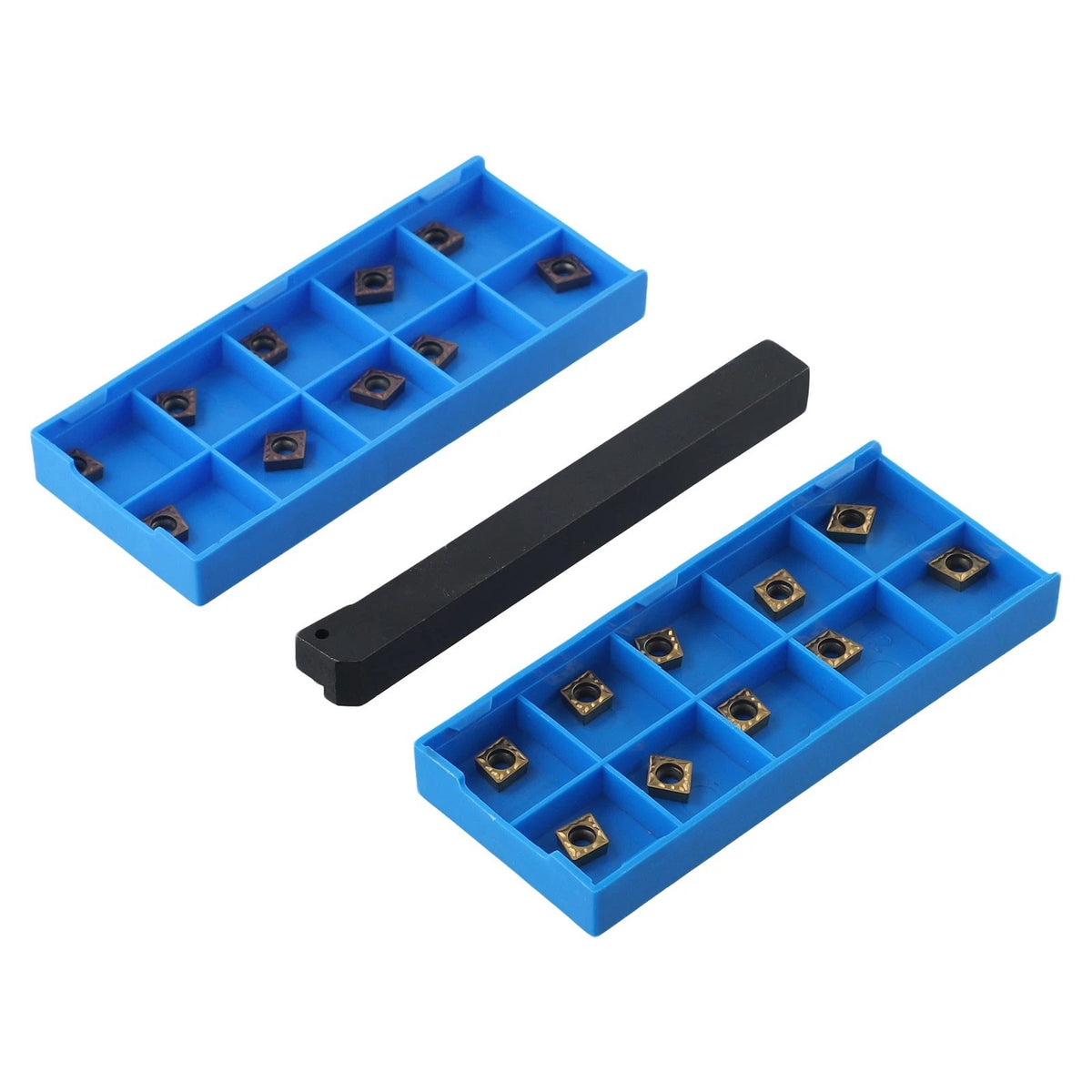 20pcs CCMT060204 Inserts + SCLCR 1010H06 Turning Tool Holder
