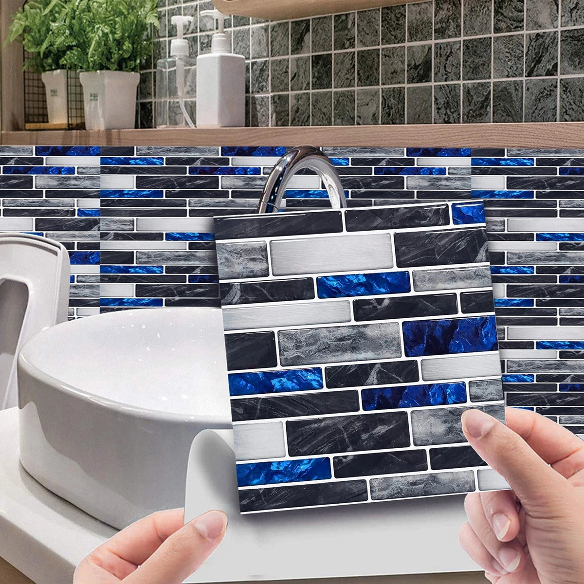 10PCS Tile Stickers for Bathroom Decoration (No Part Numbers)