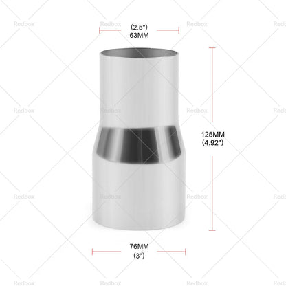 2" to 3" Exhaust Tube Pipe Adapter Reducer for