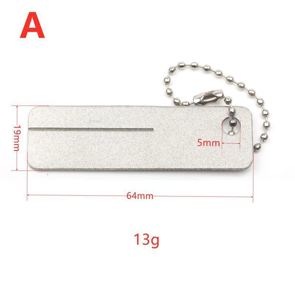 Fishing Hook File Sharpener with Dual Grit Groove Tool