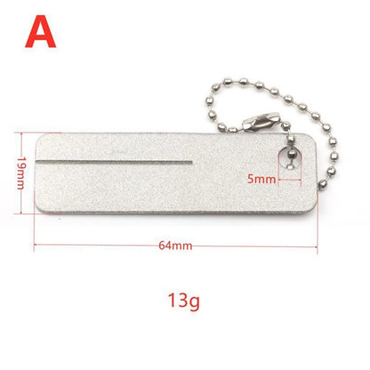 Fishing Hook File Sharpener with Dual Grit Groove Tool