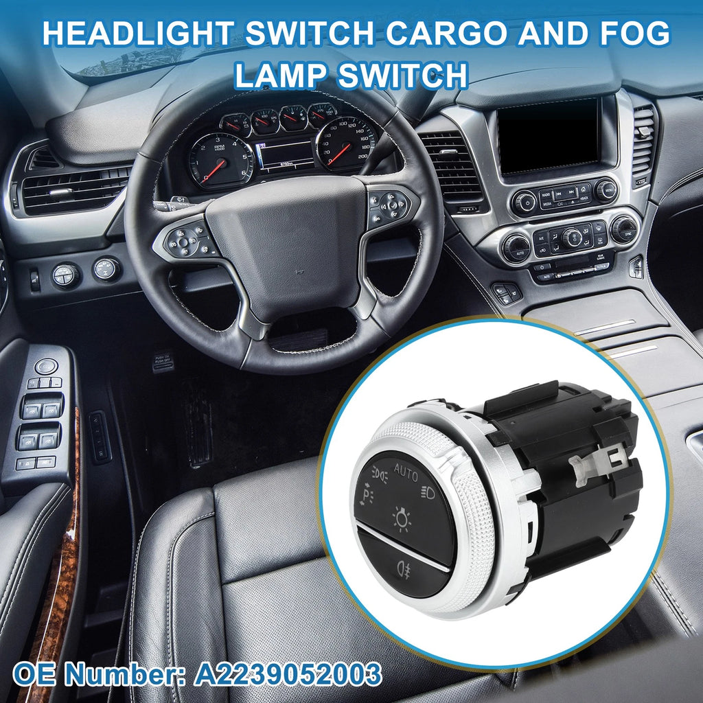 Headlight Switch Replacement for Mercedes-Benz C 300 (2022–2023) Black