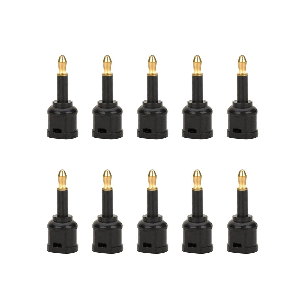10Pcs Toslink Optical Audio Adapters for