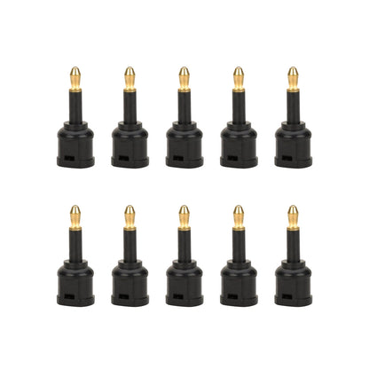 10Pcs Toslink Optical Audio Adapters for