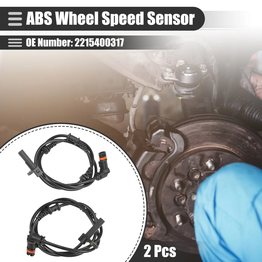ABS Sensor Front Left Right Replacement for Mercedes-Benz CL500 (2002–2006)