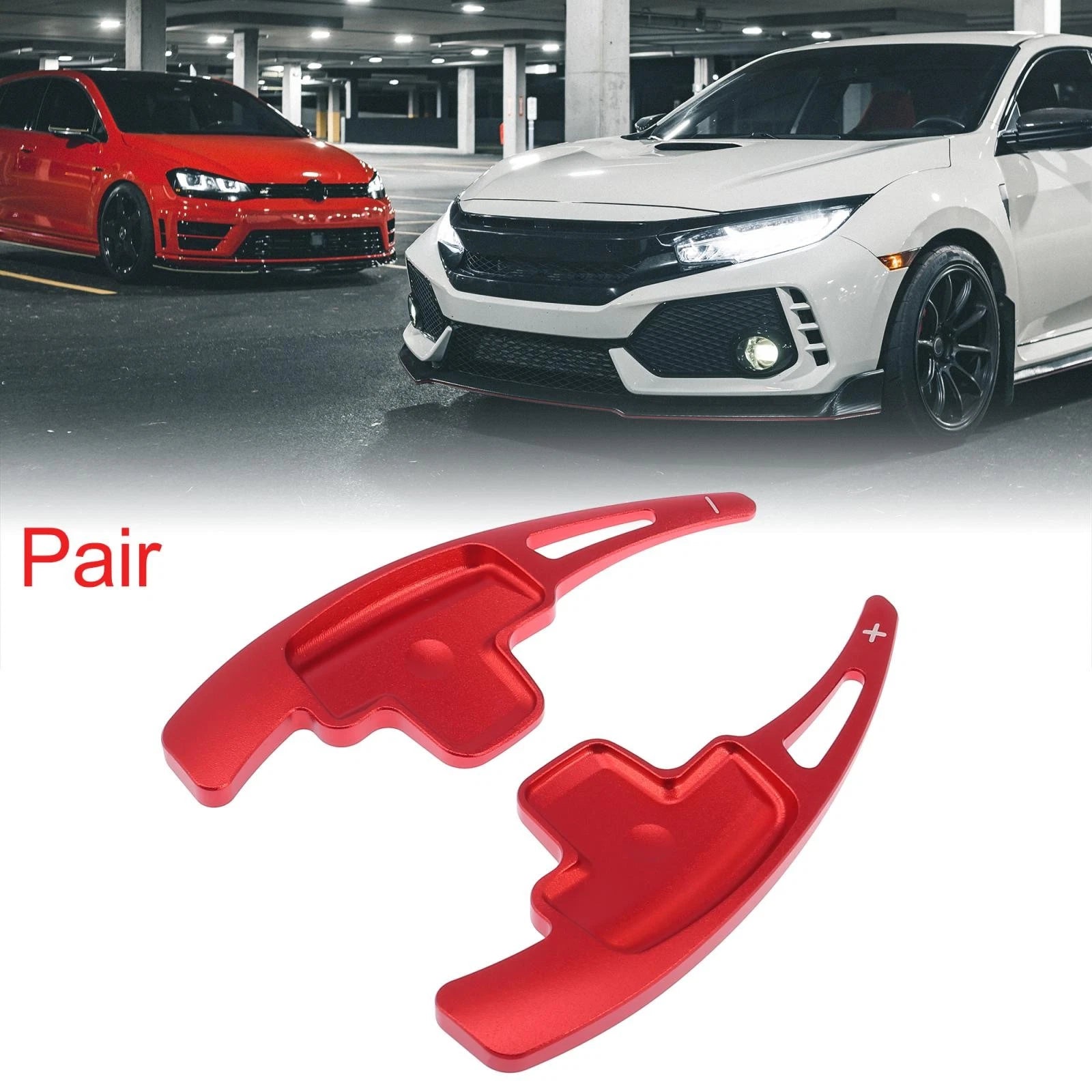 Steering Wheel Shift Paddle Shifter Trim Pair for Mercedes-Benz E550 C350 (2008–2015)