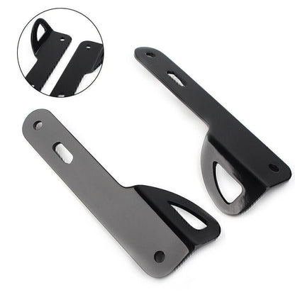 Black Front End Fork Tie Down Bracket Kit For 14-21 Harley Electra Street Glide