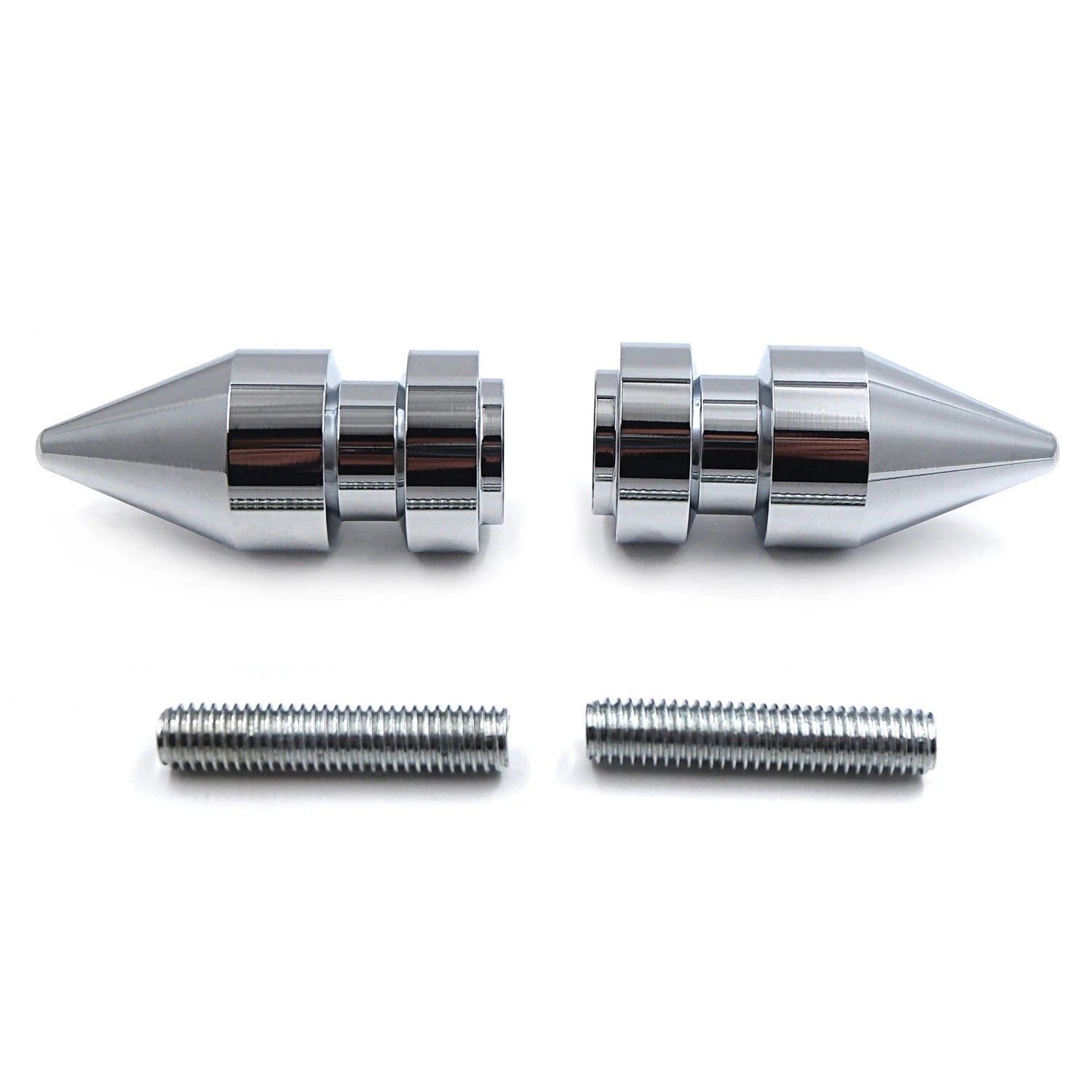 Chrome Spike Swingarm Spools 8mm for Honda CBR 1000RR (2004–2011)