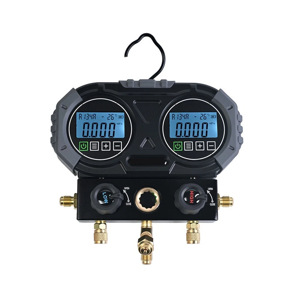Digital HVAC Charging Manifold for Auto Shutdown (30min)
