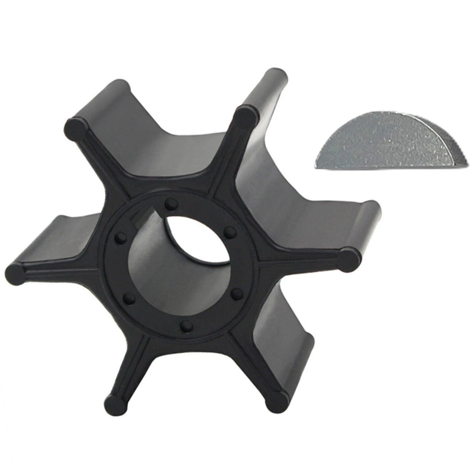 Water Pump Impeller with Key for Suzuki 2-Stroke 8/9.9 HP Outboard (17461-92D02)