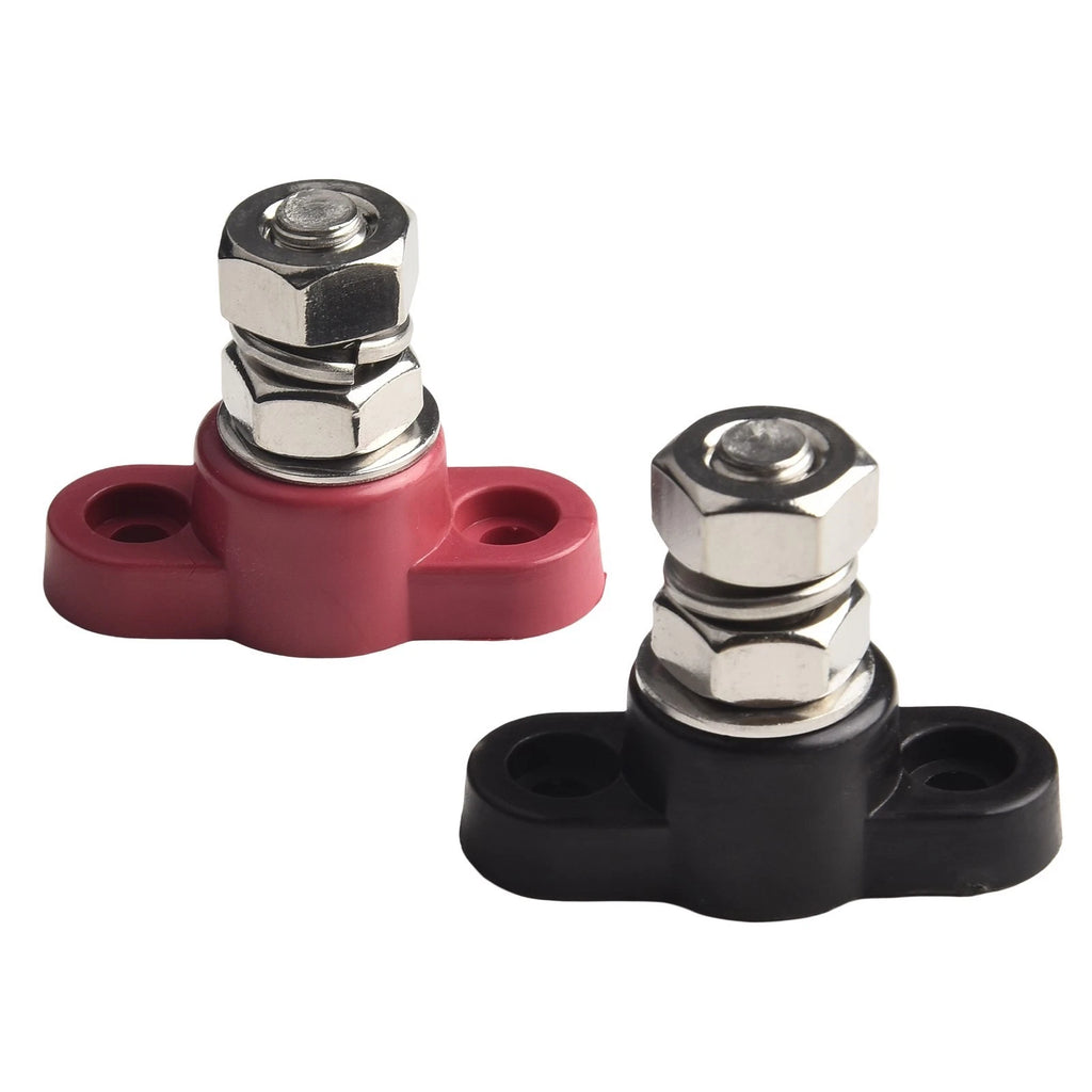 2X Insulated Battery Post Terminal Blocks for 12V Distribution