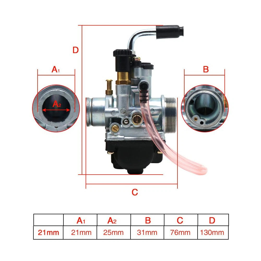21mm Carburetor for Aprilia Yamaha Beeline (2 Stroke)