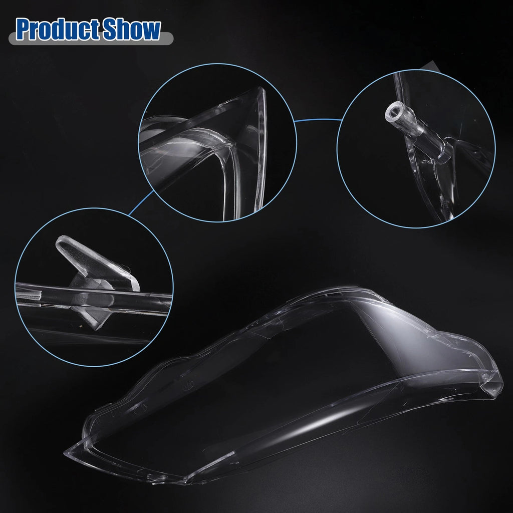 Headlight Clear Lens Cover Pair for BMW 5 Series E60 (2004–2007)