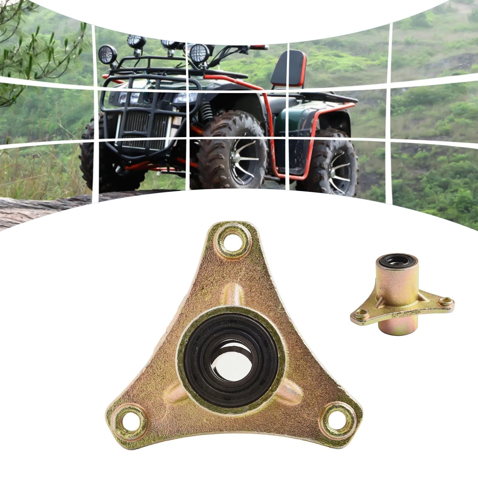 Front Hub Gear for ATV (15mm Inner Hole, Three-Hole Mount)