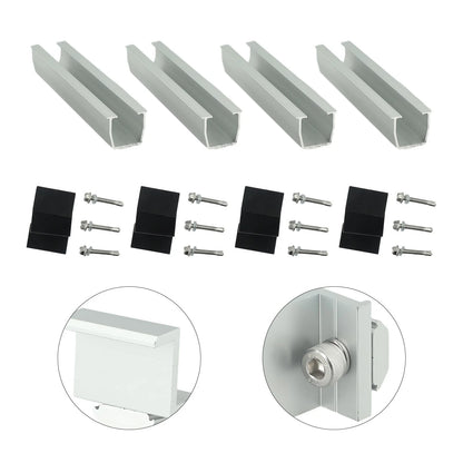 Bracket Rails Clamp for Photovoltaic Roof Solar Panel