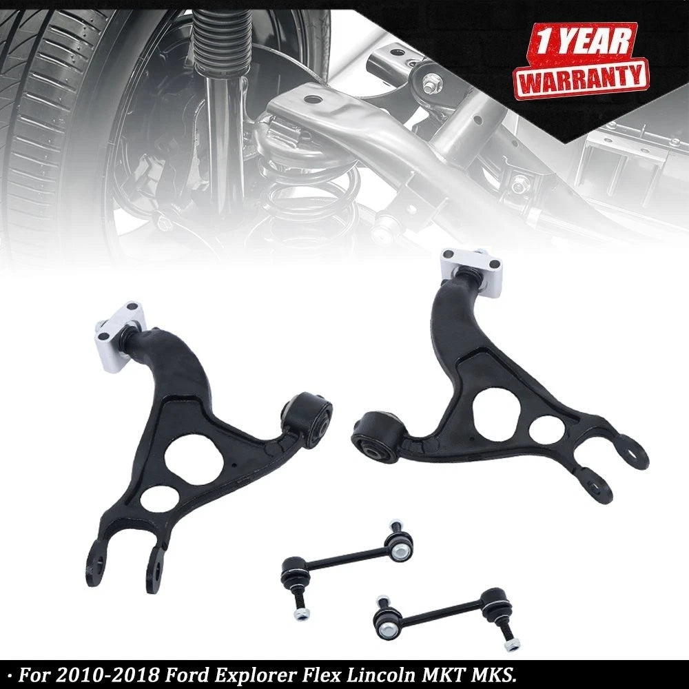 Set of 4 Rear Upper Control Arms Kit for Ford Explorer Flex Lincoln MKT MKS (2009–2019)