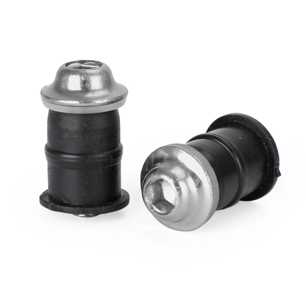 10x Aluminum M5x16mm Screen Bolts Rubber Well Nuts for Yamaha
