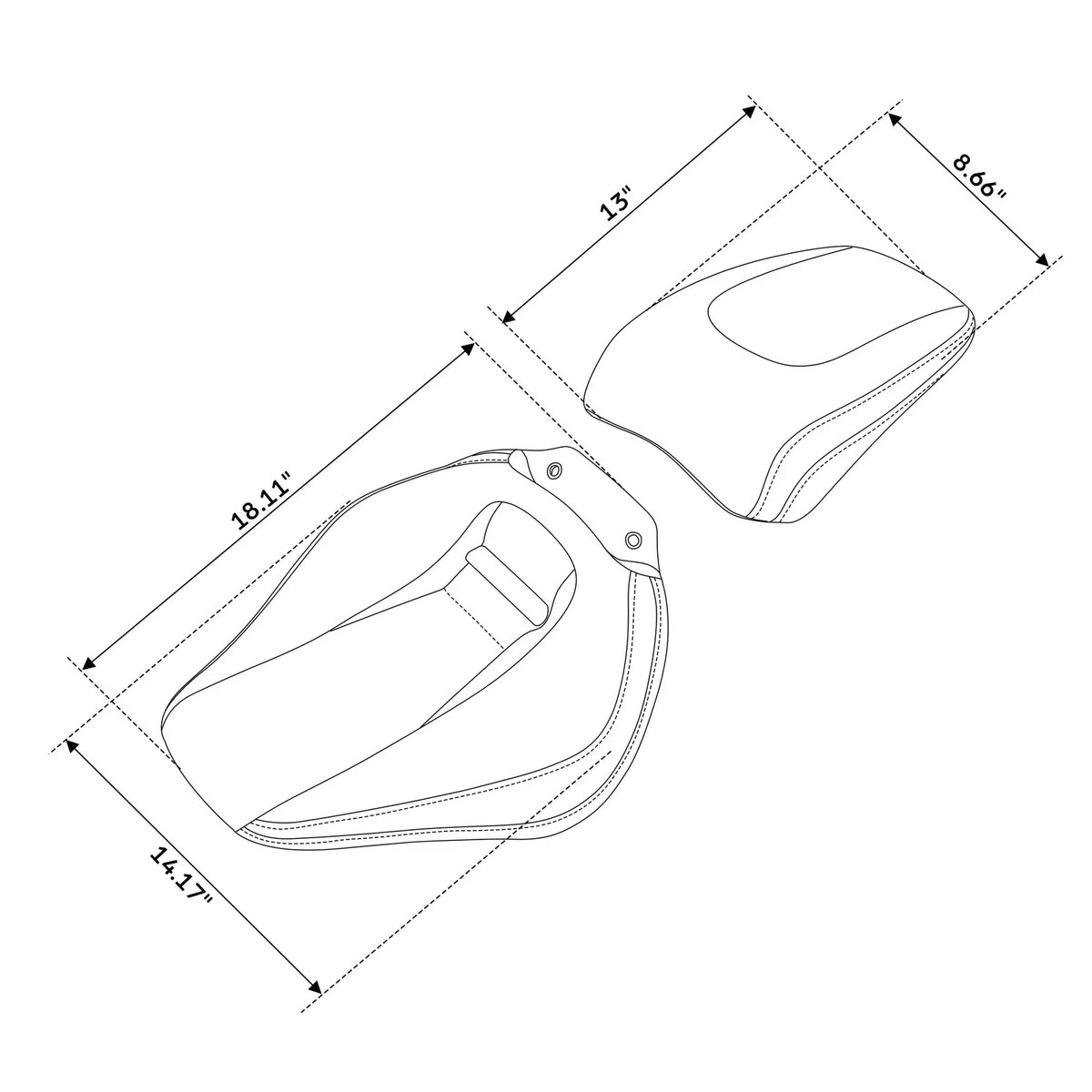 Driver & Passenger Seats for Harley Breakout FXBR FXBRS (2018–2023)