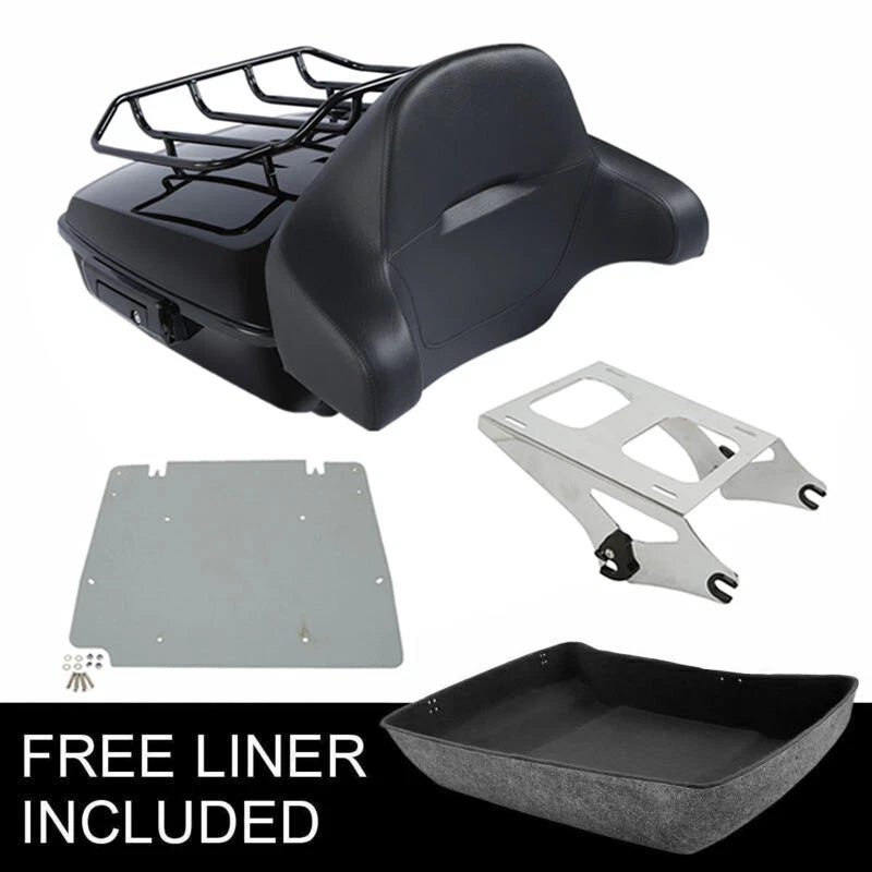 Chopped Trunk Backrest Mount Plate for Harley Touring Electra Glide (2014–2026)