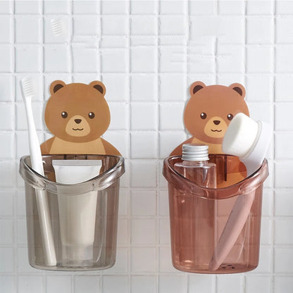 Bathroom Wall Mounted Cup for Toothbrushes and Small Items