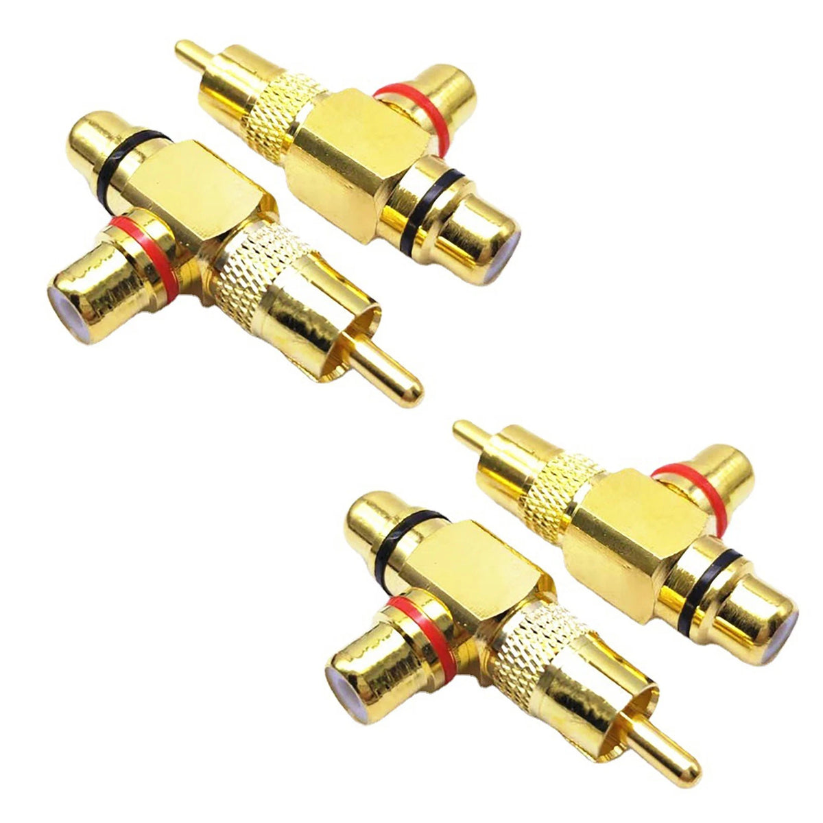 1 Male 2 Female Connector Adapter for
