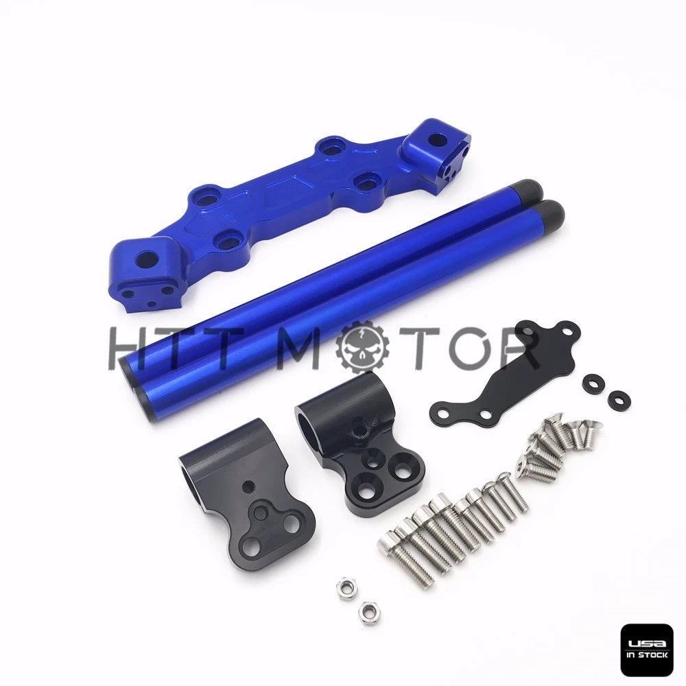 Clip-On Adapter Plate & Handlebars Set for Yamaha MT-09 FZ-09 (2013–2016) Blue