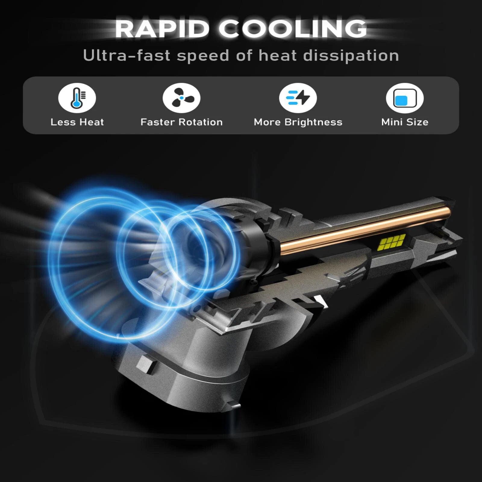 H11 LED Headlight Bulbs Conversion Kit for