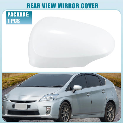 Set of 3 Left Rearview Mirror Covers for Toyota Prius C (2012–2018) No.8794552170B White